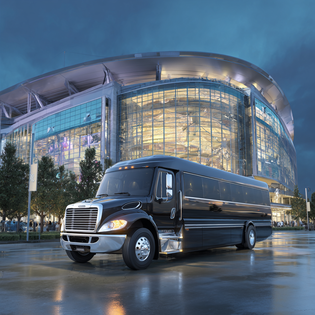Party Bus Santa Clara CA - Luxury Limousine Bus Service at Levi's Stadium